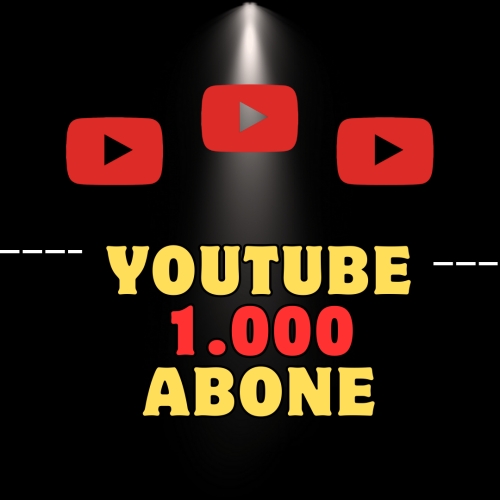  ORGANIK 1000 ABONE YOUTUBE